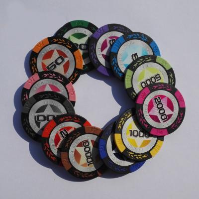 China Ceramic Wholesale Cheap Super Big Denomination Casino Mini Poker Coin Game Chips for sale