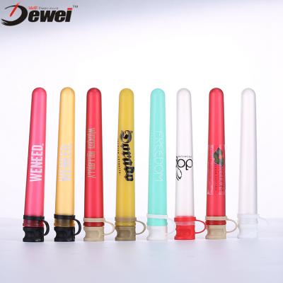 China Common Medicine 110Mm Doob Tube PP Child Proof Bottle Plastic Pharmacy Tube Vials With Hinged Lid for sale