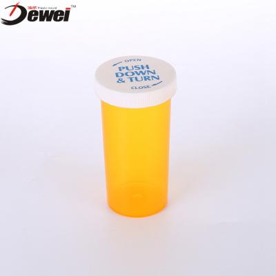 China 30Dr Cylindrical Pharmaceutical Medicine Bottle Child Resistant Container for sale