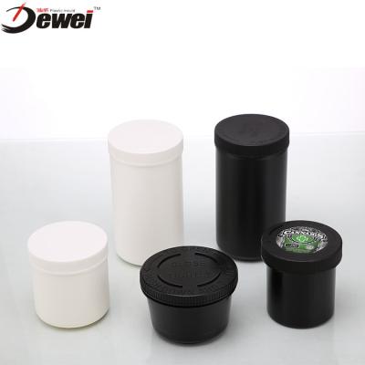 China Other Customizable Safety Large Cheap Plastic Wide Mouth Cosmetic Black Wide Mouth Flower Jar for sale