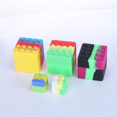 China CLASSIC Approved Stackable Nonstick Squares Silicone Dabs Concentrate Wax Containers for sale