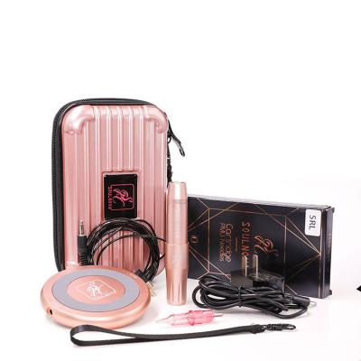 China RCA Connection Tattoo Machine New Portable Permanent Makeup Kit PMU Permanent Pen Set for sale