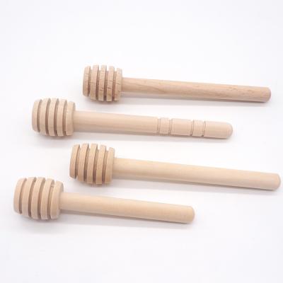 China Hot Selling Disposable Honey Dipper Mixing Sticks Wood Wooden Coffee Stirrers Spoons Custom Made With Logo for sale