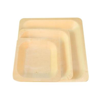 China Disposable Up-to-Date Buy 7 9 11 Inch Disposable Eco-Friendly Cutlery Bamboo Wooden Square Round Dish Set for sale