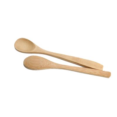 China Disposable Natural Wooden Tea Honey Coffee Tools Soup Tea Scoop Kitchen Spice Personalized Bamboo Slim Spoon for sale