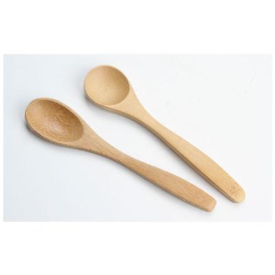 China Disposable Food Grade Recycled Custom Small Large Bamboo Coffee Tea Wooden Honey Dinning Spoons Ice Cream for sale