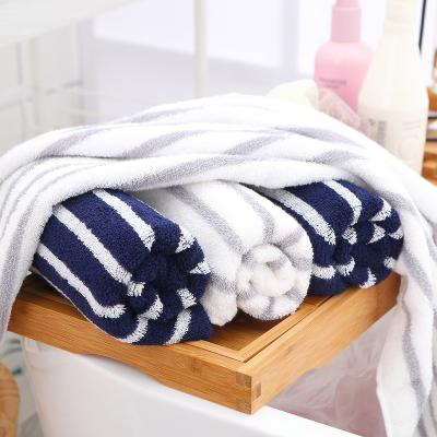 China Custom Logo 100% Cotton Water Absorption Household Super Soft Thick Bath Towel Custom Logo Good Quality Child Safe Towel Good for sale