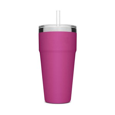 Cina BSCI Factory Supplier Double Wall Water Tumbler Cup Stainless Vacuum 24oz Straw Tumbler in vendita