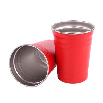 Cina Food Grade Water Tumbler Cup Dishwasher Safe 304 Stainless Steel Stackable Single Wall Metal Cup in vendita