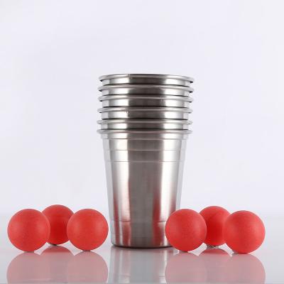 Cina Factory Inventory Wholesale Stackable Single wall 304 stainless steel Water cup for match in vendita