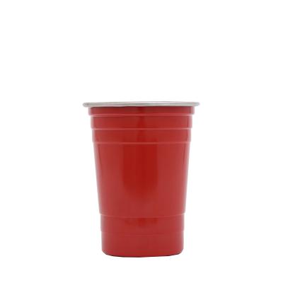 China In Stock Water Tumbler Cup Quick Delivery Food Grade Stainless Steel Reusable Red Party Cup for sale