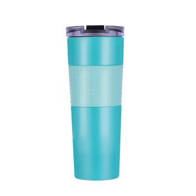 China Wholesale BPR Free Double Wall Stainless Steel Water Tumbler Travel Water Cup Coffee Cup With Lid for sale