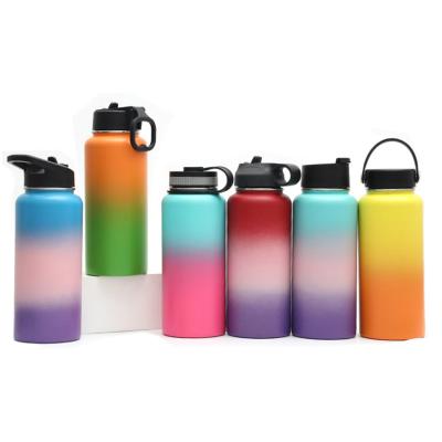 China custom 18oz 32oz 40oz double wall vacuum flask insulated 18/8 stainless steel spor tbottles Te koop