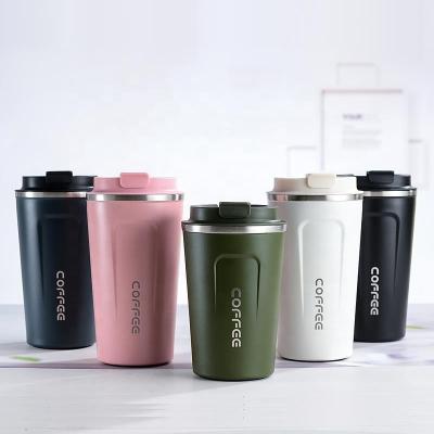 China Double Wall Stainless Steel Insulated Coffee Mug Travel With Lid Portable Cup en venta