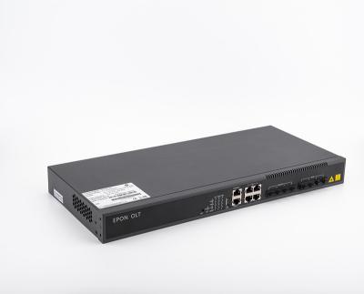 China FTTH New product explosion  4 PON Port EPON OLT Supply 2 10GE SFP+ slots with English Firmware for FTTH Use for sale