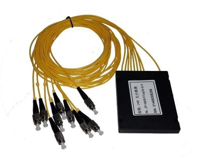 China FTTH FTTB FTTX Network MIni 1x16 PLC Splitter Fiber Optic with Connectors  GPON Fiber Optic Splitter Cable for sale