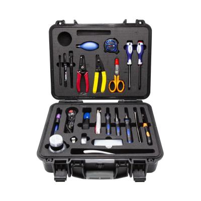 China FTTH Solutions Fiber Optic Cleaning FTTH assembly optical fiber termination tool kit fiber tool kit for sale