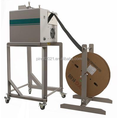 China PFL-708A Motorized Type Low Noise Ground Wide Cloth Fabric Polyester Tape Slitter Machine Rack Clothes Factory 200mm for sale