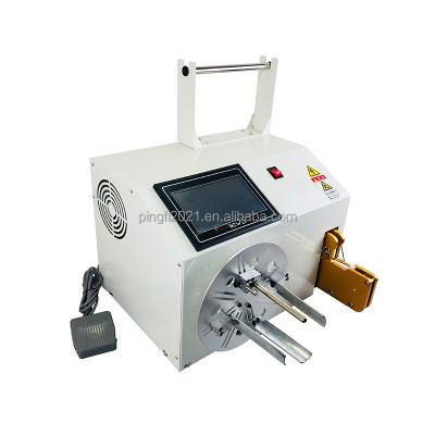 China PFL-1080B PFL-1080B PVC Power Cable Coil Bundle Semi-automatic Winding and TTing Machine Wire Twist Tie Machine for sale