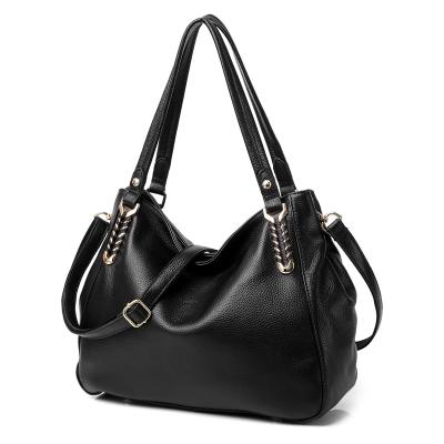 China Simple and supple soft leather female bag of the other new first layer 2021 cowhide shoulder bag large capacity leather bag for sale