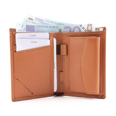 China RFID protection handmade fashion genuine leather teen wallets for men whip wallet leather men for sale