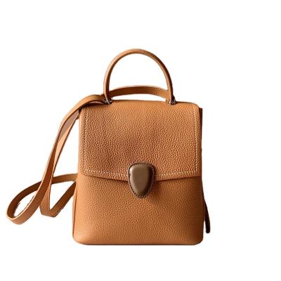 China Wholesale Fashion Anti-theft Backpack for Women's High Quality Leather Women's Backpack Mini Genuine Leather Backpack for sale