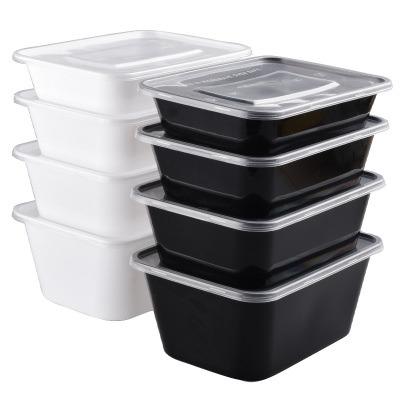 China Eco-Friendly Wholesale Plastic Outdoor Activities Takeaway Food Container, PP Plastic Disposable Meal Prep Containers With Lids for sale