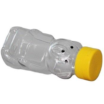 China Fashion Accessories 300ml Plastic Honey PET Bottle Bottle, Food Grade 240ml 500ml PET Plastic Squeeze Honey Bear Bottles With Flip Top Cap for sale