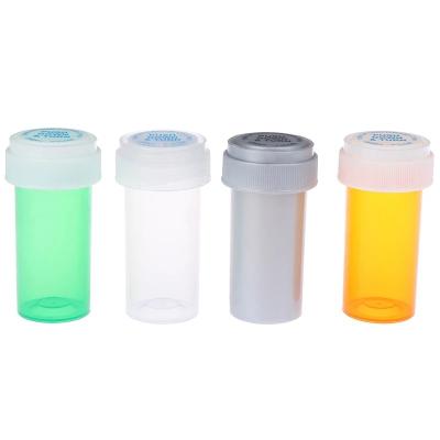 China Popular Personal Care Amazon 2021 Ready To Ship Plastic Bottle With Pill Box With Cover Capsule Empty Bottle for sale