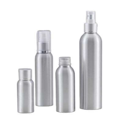 China IBELONG Personal Care Hot Sale 30ml 50ml 100ml 120ml 150ml 250ml 500ml Personal Empty Small Aluminum Bottle With Hand Pump Sprayer for sale