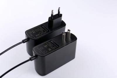 China Adaptador de comutação 24V 1.5A 6V 5A 9V 4A 12V 3A 18V 2A do poder do PC preto do ABS à venda