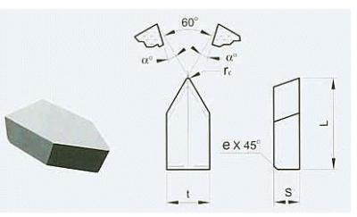 China Carbide brazed tip C120 for sale