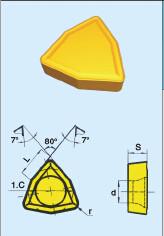 China Drilling inserts WCMX040202 for sale