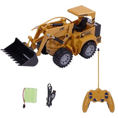 China R/C 5CH Forward Engineering Forklift with Lighting, with Chargeable Battery and USB Charger Construction Toy Car for sale