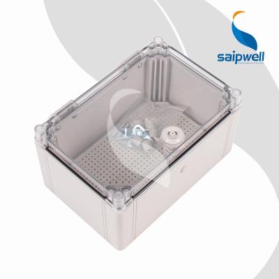 China water & dust resistant saipwell clamshell ip65 waterproof plastic box for electricity distribution with lock for sale