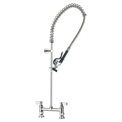 China 2021 Factory Industrial Design Commercial Pre-Rinse Unit For Hotel Kitchen Deck Mounted Pre-Rinse Faucet Type 98007-1 for sale