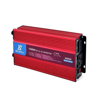 China Universal Shell Hardware 1500w 12v dc to ac 220v power sine wave solar power inverter modified inverter for cars for sale