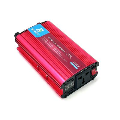 China Shell Hardware Bewell 12v 24v 48v 220v 600w 800w 1200w AC AC Modified Sine Wave Inverter For Outdoor for sale