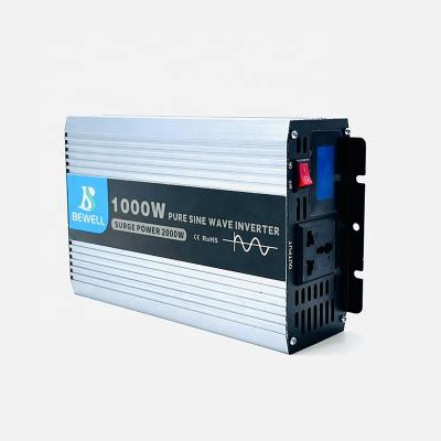 China Shell Material China OEM 1000w Pure Sine Wave Inverter For DC 12v 220v Power System For Solar Panels for sale