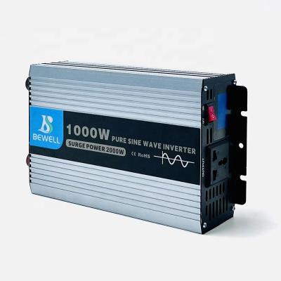 China Shell Material OEM Portable Inverter 12v/24v/48v 1000w Pure Sine Wave 1000 Watt Inverter for sale