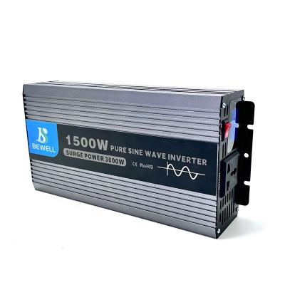 China Material Shell BEWELL Inverter DC To AC Power Inverter 1500w For Outdoor Use for sale