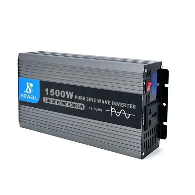 China Shell Material BEWELL 1500W Solar Pure Sine Wave Inverter For DC Power System for sale