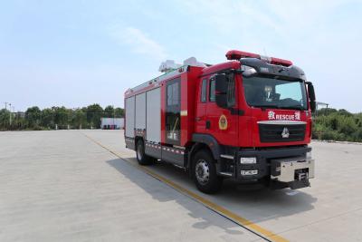 China 9 Person Foam Fire Truck Length 8800 X 2520 X 3700 AP40 Compressed Air Fire Rescue Vehicles for sale