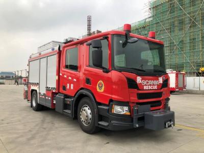 China JY100 Nood 3.3M Brandreddingsladder Truck Scania P320 4×2 Brandweer Utility Truck Te koop