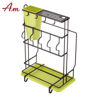 China Kitchen Utensil Stored Multifunctional Standing Manager, Stainless Steel Knife Holder, Cutting Board Storage Rack for sale