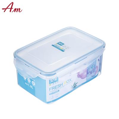 China Best Sustainable Selling Plastic Airtight Food Storage Containers Set 0.5l+0.5l+1.2l for sale