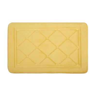 China Washable High Quality Memory Foam Mat With Soft and Absorbent Microfiber Cover D35 Memory Foam Non Slip Bath Mat for sale