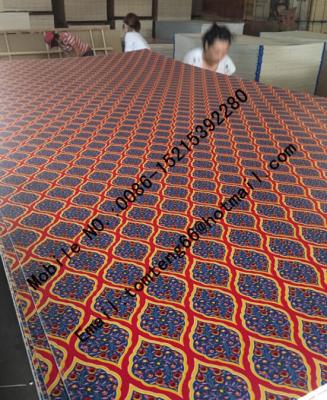 China Modern Flower Color Design Paper Overlay Plywood for sale