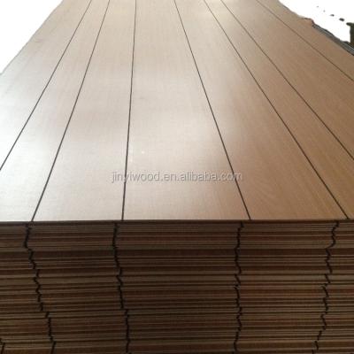 China Modern fluted plywood/fluted plywood covered panel for sale