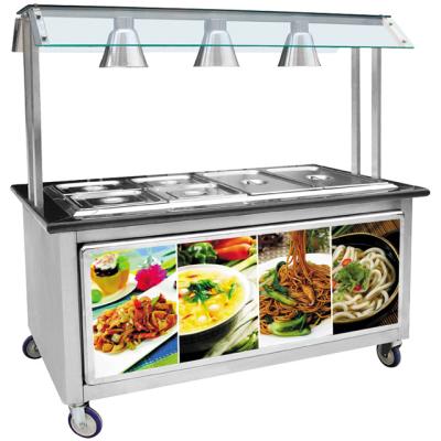 China Stainless Steel Hotel Equipment / Hot Buffet 6 Pans Bath Marie BN-B08 (CE Approval Food Warmer) for sale